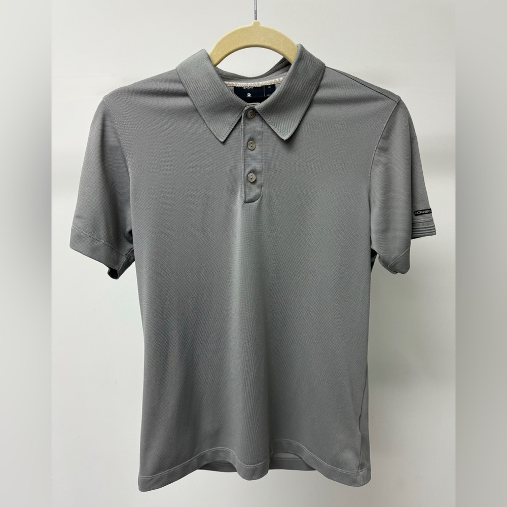 Porsche Design‎ Sport x Adidas Short Sleeve Men's Polo Shirt in Gray, Size S